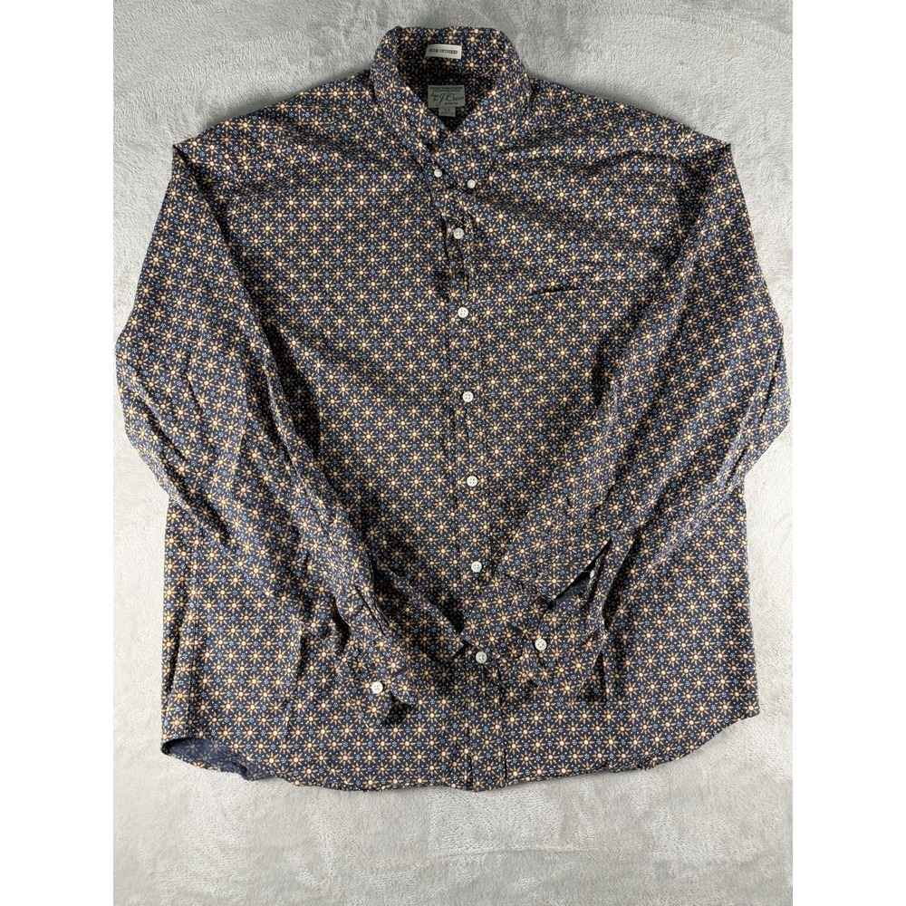 J.CREW Men's Flex Wash Dress Shirt Slim Long Sleeve Size XL